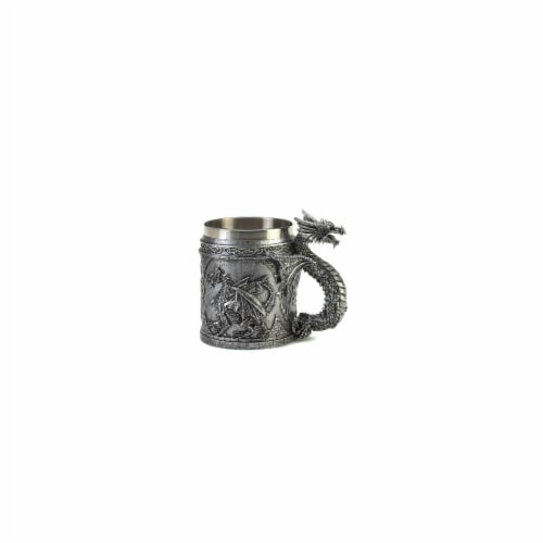 Zingz & Thingz 57070302 Stainless Steel Dragon Mug Perspective: front