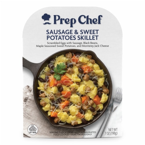Prep Chef Sausage & Sweet Potatoes Skillet Perspective: front