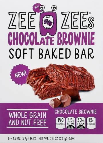 Zee Zee's Chocolate Brownie Breakfast Bars Perspective: front