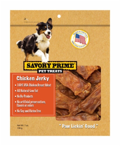 Savory Prime Chicken Jerky Grain Free Treats For Dog 1 each - Total Qty: 1 Perspective: front