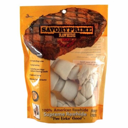 Savory Prime 00903 White Supreme American Knotted Dog Bone, 1 - Kroger