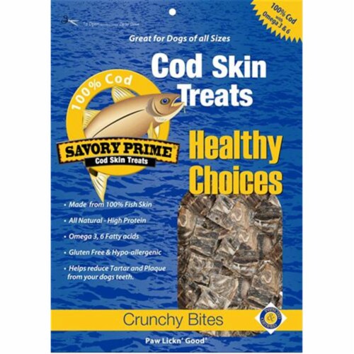 Savory Prime Cod Skin Fish Bites Dog Treats, 1 ct - Fry's Food Stores