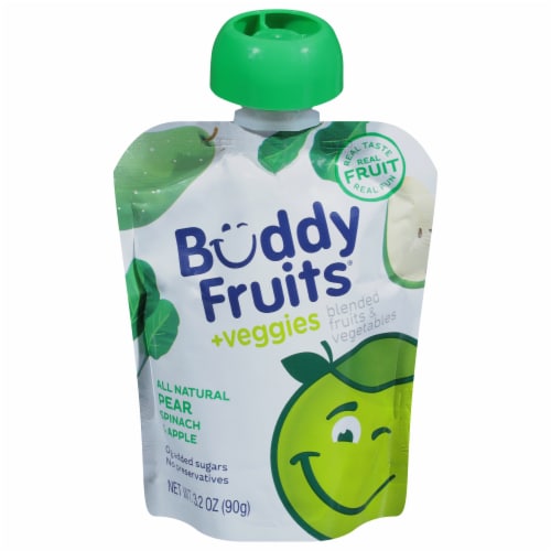 Buddy Fruits® & Veggies Apple Spinach & Pear Blends Perspective: front