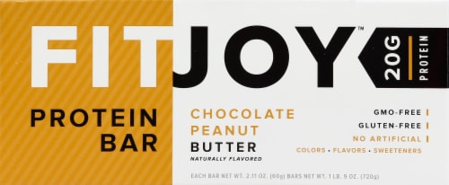 FitJoy® Chocolate Peanut Butter Protein Bars Perspective: front