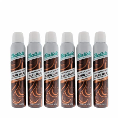 Batiste Instant Hair Refresh Colour Dry Shampoo Dark Hair 200Ml/120G (6 Pack), 6 X 200ml Fry’s