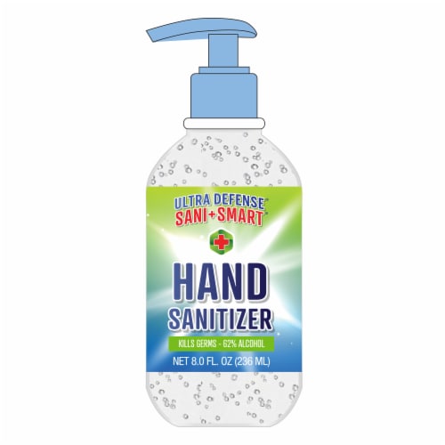 Sani Smart Ultra Defense Hand Sanitizer Perspective: front