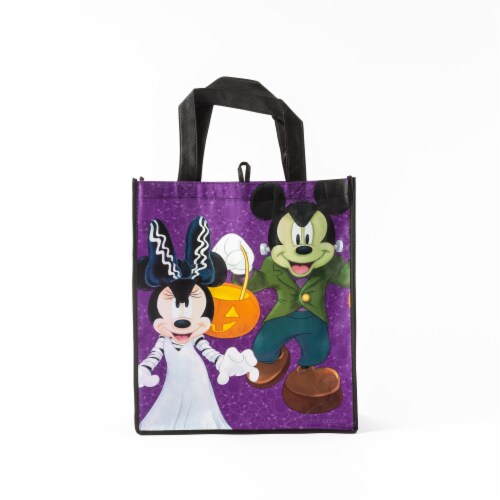 Mickey & Minnie Halloween Reusable Tote Bag Perspective: front