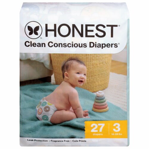 The Honest® Company Cactus Cuties Clean Conscious Diapers™ Size 3 (16-28 lbs) Perspective: front