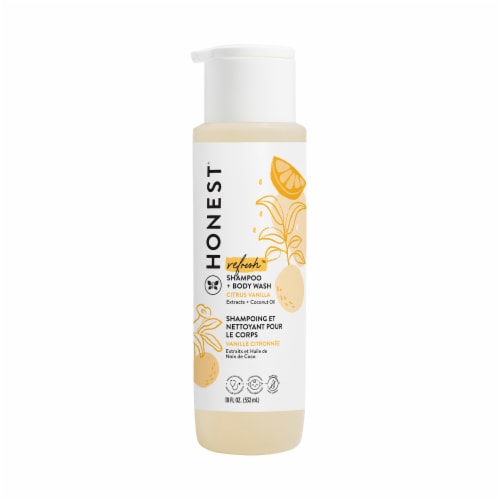 The Honest Company Baby Shampoo + Body Wash Refresh Citrus Vanilla — 18 fl oz