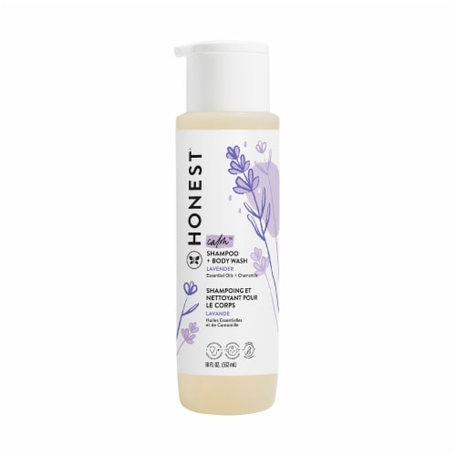 The Honest Company Baby Shampoo + Body Wash Calm Lavender — 18 fl oz