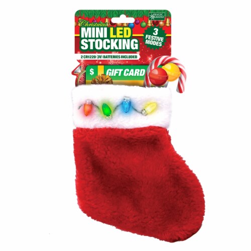 Magic Seasons LED Giftcard Stocking Perspective: front