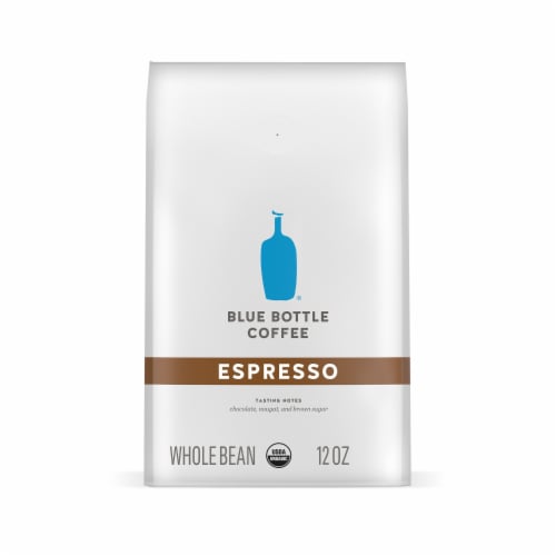 Blue Bottle Espresso Dark Roast Whole Bean Coffee Perspective: front