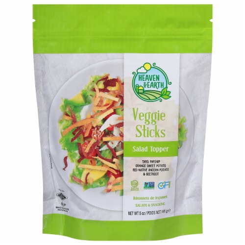 Heaven & Earth Vegetable Medley Sticks Veggie Toppers Perspective: front