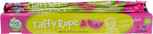 Heaven & Earth Watermelon Wow Taffy Rope Perspective: front