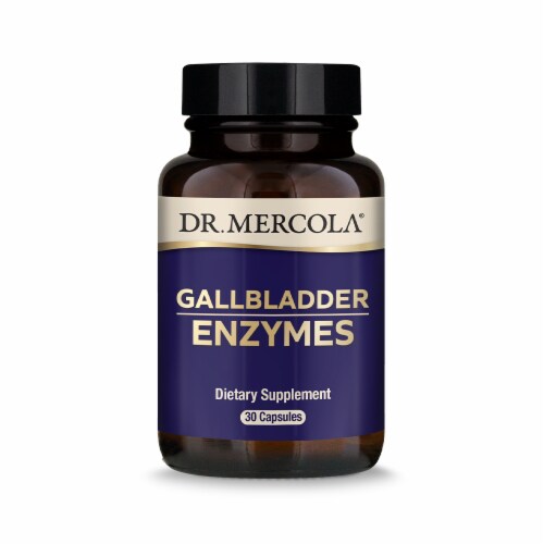 Mercola Gallbladder Enzymes Supplement Capsules Perspective: front