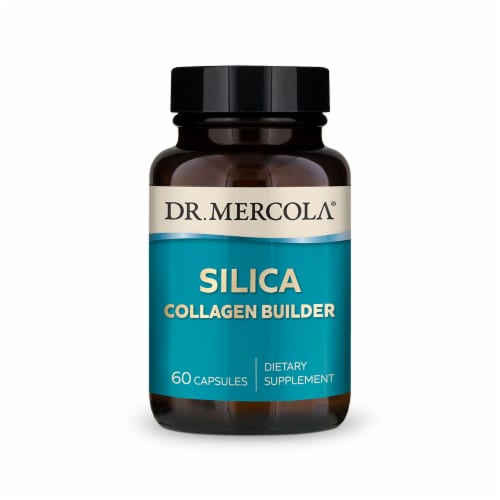 Mercola Silica Collagen Builder Capsules Perspective: front