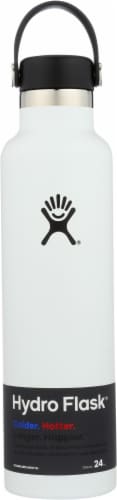Hydro Flask® Standard Mouth Flex Cap White 24 oz Perspective: front