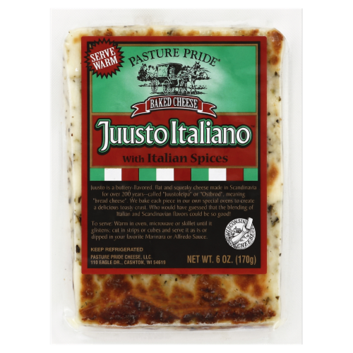 Pasture Pride Juusto Italiano Baked Cheese Perspective: front