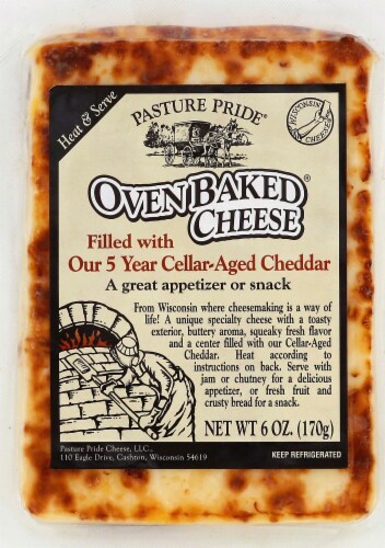 Pasture Pride® Oven Baked® Cheddar Cheese Perspective: front