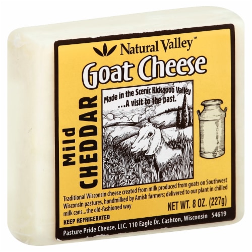 Pasture Pride Cheese Natural Valley™ Mild Cheddar Goat Cheese