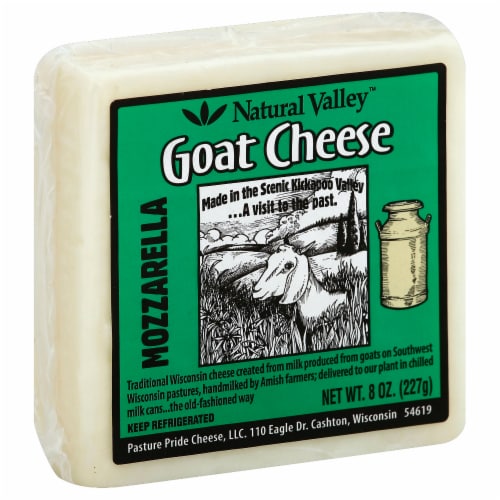 Pasture Pride Natural Valley™ Mozzarella Goat Cheese Perspective: front