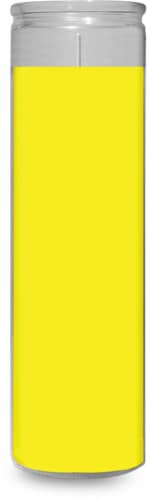 St. Jude Candle Company Clear Glass Candle - Yellow Perspective: front