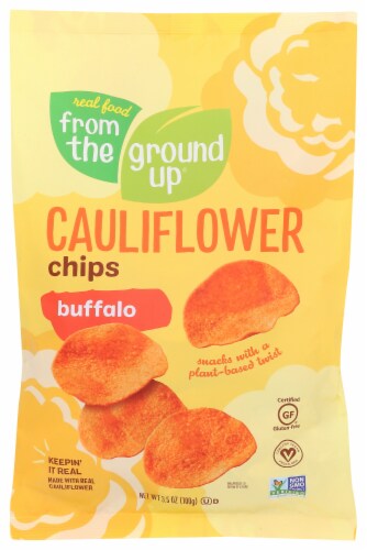 From The Ground Up Cauliflower Hot Buffalo Chips Perspective: front