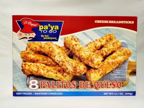 Pa’Ya To Go Palitos De Queso Cheese Breadsticks Perspective: front