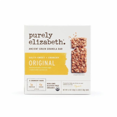 Purely Elizabeth Organic Gluten Free Original Ancient Grain Granola Bars Perspective: front