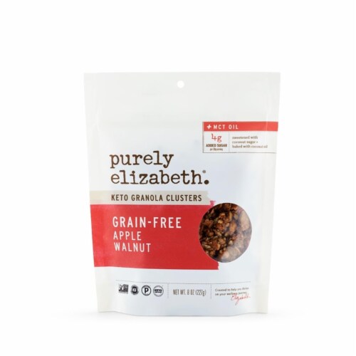 Purely Elizabeth GrainFree Apple Walnut Keto Granola Clusters, 8 oz