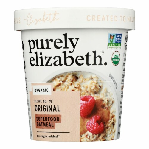 Purely Elizabeth - Superfood Oatmeal Original 2 oz (Pack of 12) Perspective: front