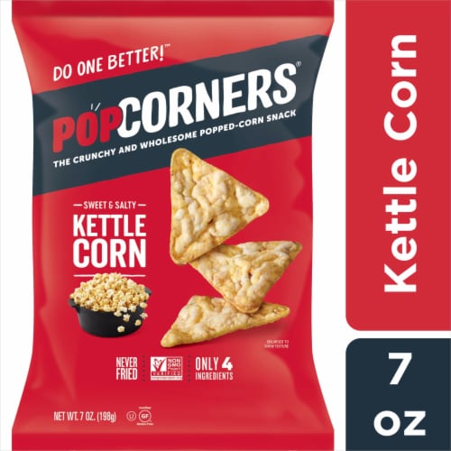 Popcorners® Sweet and Salty Kettle Popped Corn Chips Perspective: front