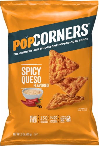 PopCorners Spicy Queso Flavored Popped-Corn Snack Perspective: front