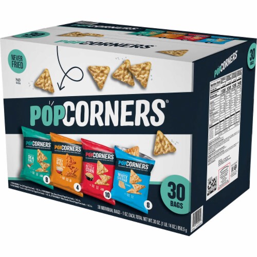 PopCorners Popped-Corn Snack, Variety Pack, 1 Ounce (30 Count) Perspective: front