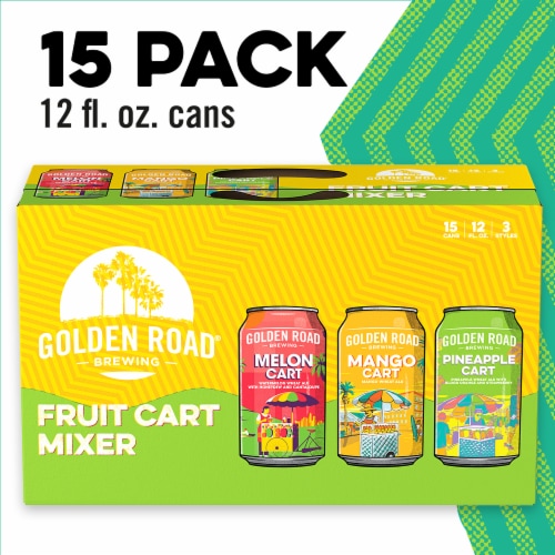 Golden Road Fruit Cart Mixer Beer Perspective: front