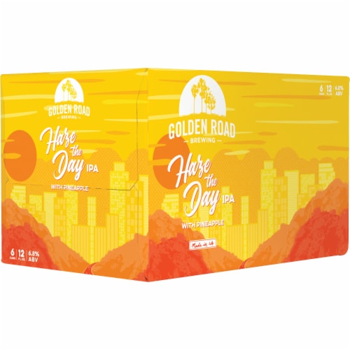 Golden Road Brewing Haze The Day IPA Perspective: front