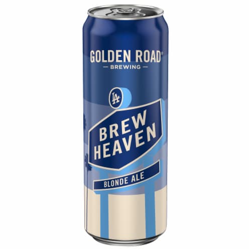 Golden Road Brewing LA Dodgers Blonde Ale Perspective: front