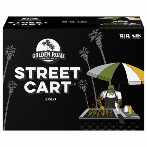 Golden Road Street Cart Lime & Salt Cervezas Perspective: front