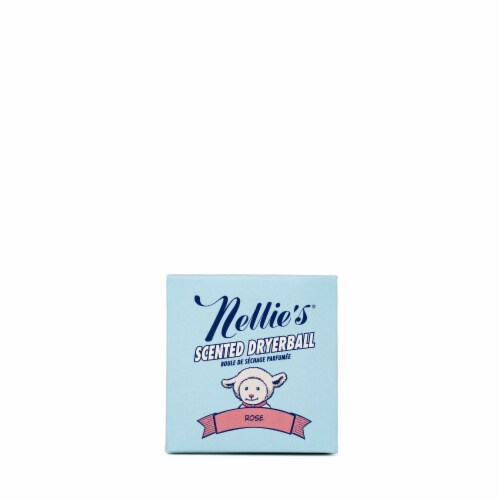 Nellie's® Rose Scented Dryerball Perspective: front