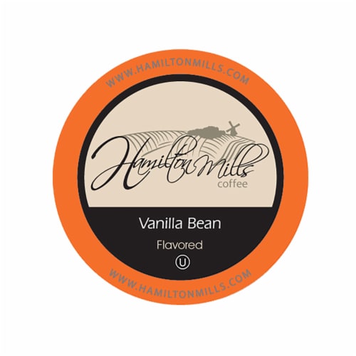 Hamilton Mills Vanilla Bean Coffee Pods, 2.0 Keurig K-Cup Brewer Compatible, 40 Count Perspective: front