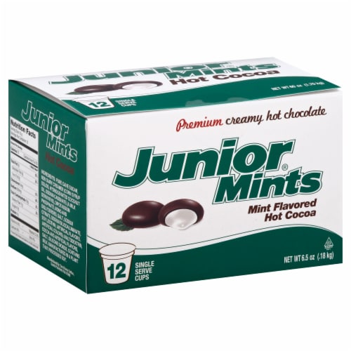 Junior® Mints Premium Hot Cocoa Single Serve Cups Perspective: front
