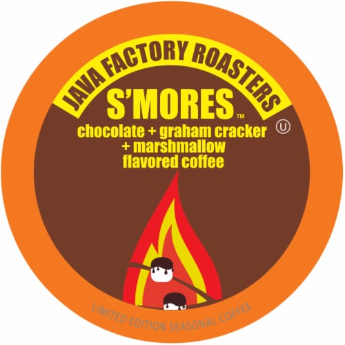 Java Factory Single-Cup Coffee for Keurig K-Cup Brewers, S'mores, 40 Count Perspective: front