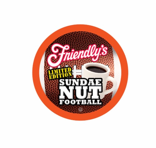 Friendly's Coffee Pods for Keurig K Cup Brewers, Sundae Nut Football, 40 Count Perspective: front