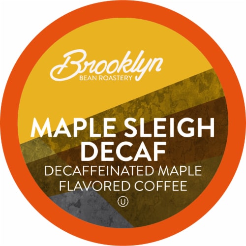 Brooklyn Beans Maple Sleigh Decaf Coffee Pods, Compatible with 2.0 K-Cup Brewers, 40 Count Perspective: front