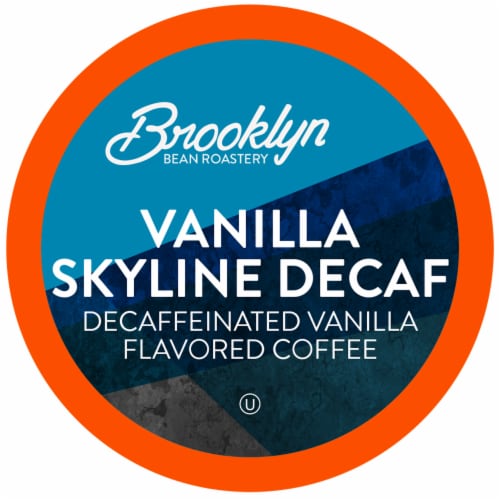 Brooklyn Beans Vanilla Skyline Decaf Coffee Pods, Compatible with 2.0 K-Cup Brewers, 40 Count Perspective: front