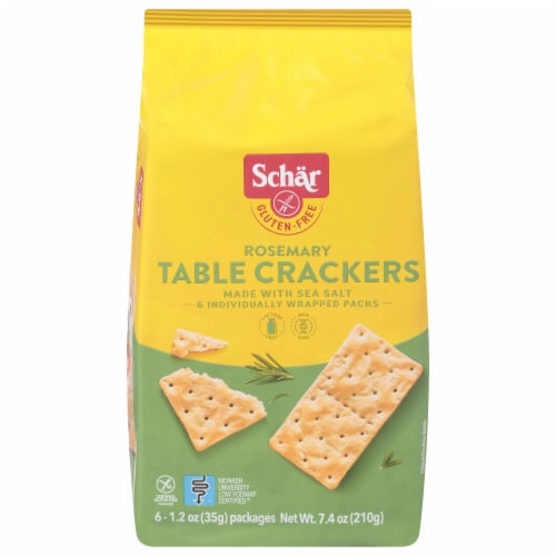 Schar Gluten Free Rosemary Table Crackers Perspective: front