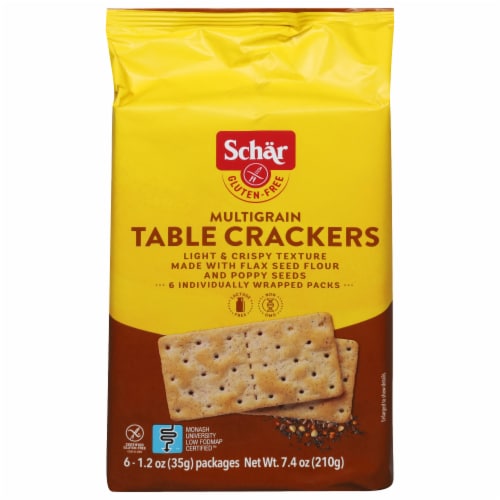 Schar Gluten Free Multigrain Table Crackers Perspective: front