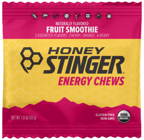 Honey Stinger® Fruit Smoothie Organic Energy Chews Perspective: front