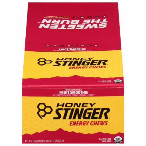 Honey Stinger Organic® Fruit Smoothie Energy Chews Perspective: front