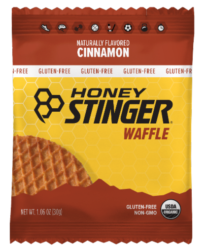 Honey Stinger® Organic Cinnamon Waffle Perspective: front